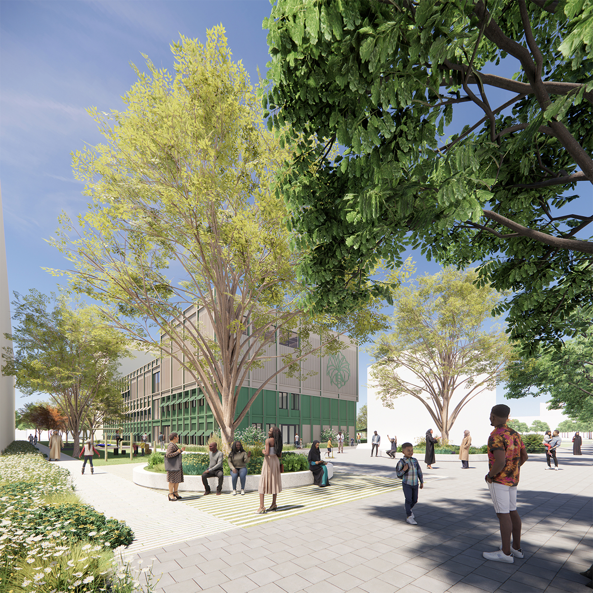 IKC Wisperweide Weesp, schoolplein onderbouw