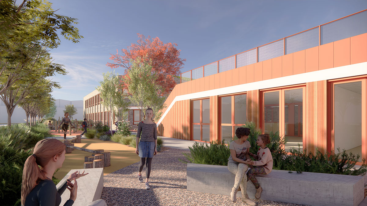 IKC Wisperweide Weesp, plein midden- en bovenbouw