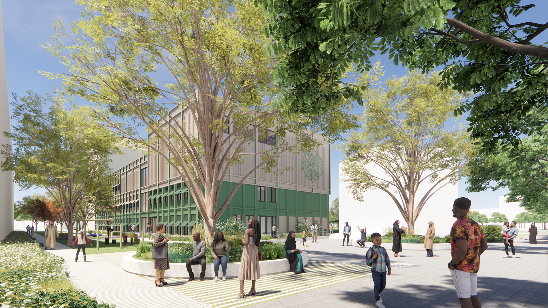 IKC Wisperweide Weesp, schoolplein onderbouw